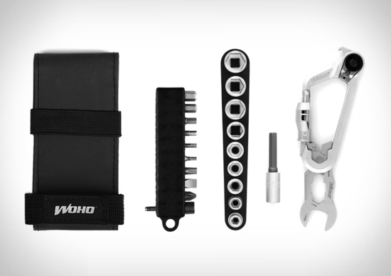 WOKit 2.0 Cycling Kit, il moschettone che si trasforma in cassetta degli attrezzi WOKit 2.0 Cycling Kit, il moschettone che si trasforma in cassetta degli attrezzi