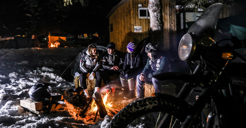 Quattro Royal Enfield all'Agnellotreffen