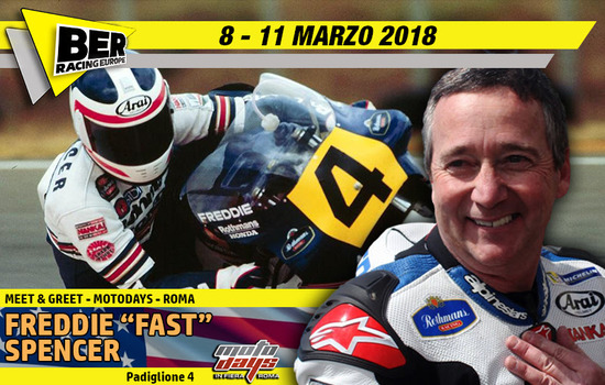Arai: Freddie Spencer a Motodays 2018 Arai: Freddie Spencer a Motodays 2018