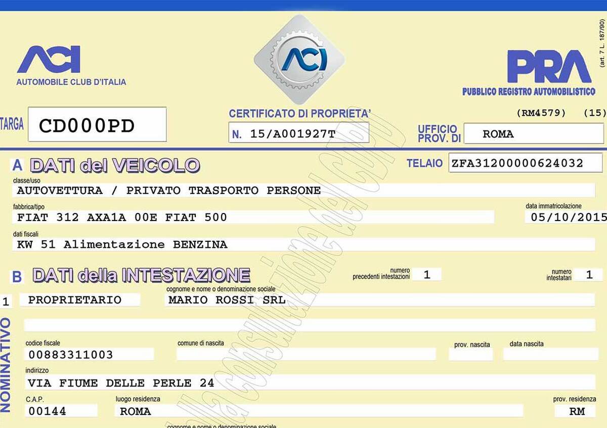 scaricare certificato di proprieta digitale