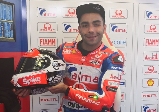 Danilo Petrucci e il casco X-Lite Top Gear Danilo Petrucci e il casco X-Lite Top Gear