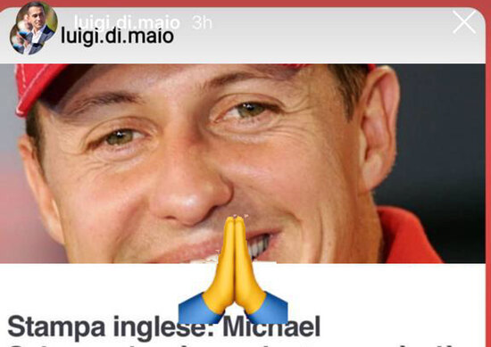 Di Maio felice per Schumacher: Sono anni che aspetto una buona notizia...