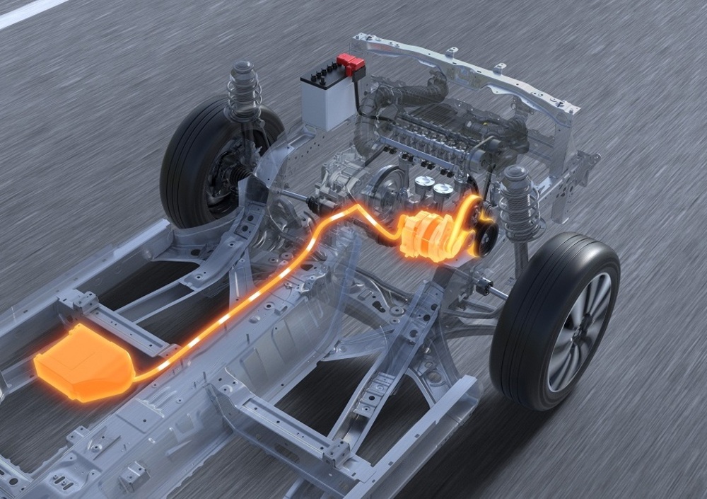 Il flusso energetico che dal vano motore è diretto verso la piccola batteria ausiliaria e viceversa
