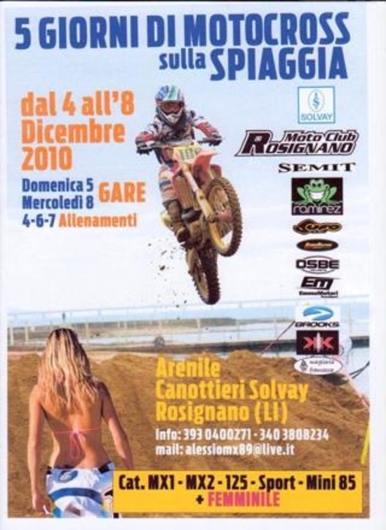 Cinque giorni di motocross a Rosignano (LI) Cinque giorni di motocross a Rosignano (LI)