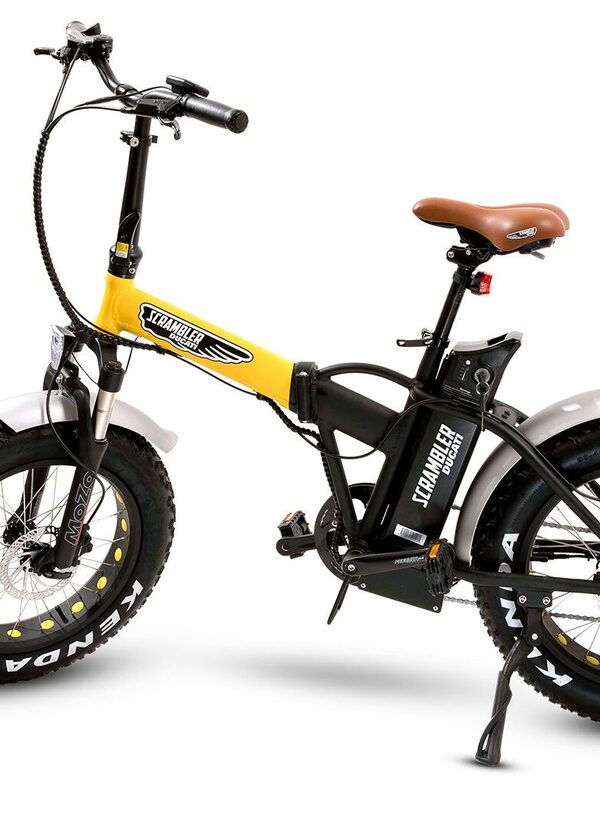 Ducati Scrambler. LeBike pieghevole e fat