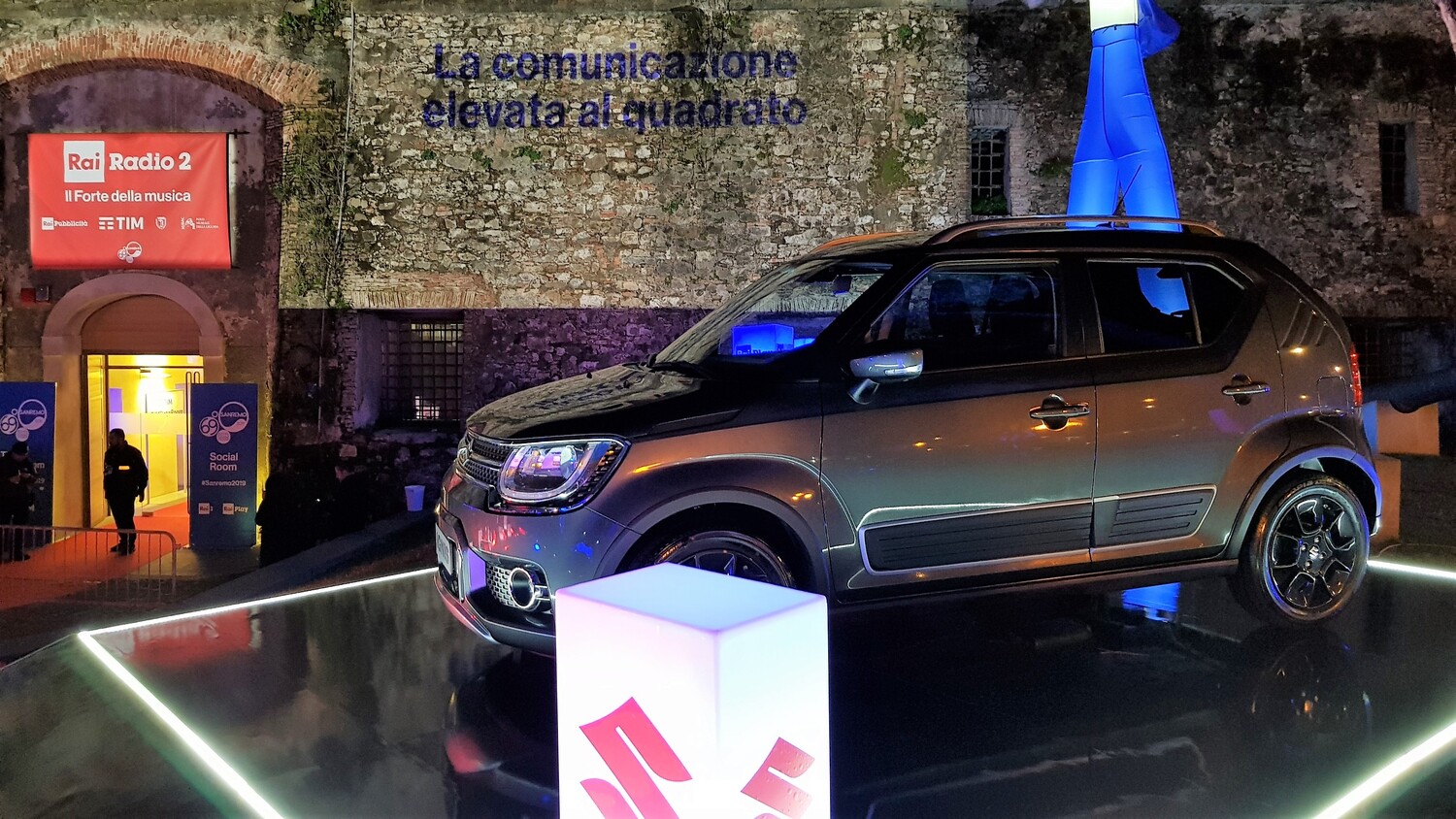 La Suzuki Ignis ibrida è stata la più parsimoniosa nel giungere al Festival: media 31.5 km/l