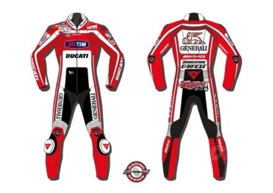 Dainese presenta le tute di Valentino Rossi e Nicky Hayden Dainese presenta le tute di Valentino Rossi e Nicky Hayden