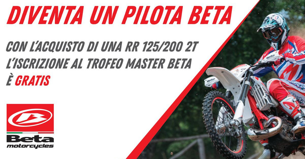 Trofeo Enduro Master Beta: in omaggio l'iscrizione a chi acquista una nuova moto