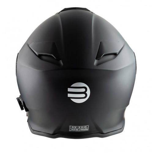 Casco Moto Jet Origine Con INTERFONO Bluetooth Integrato Modello Tornado Maestrale Nero 12438