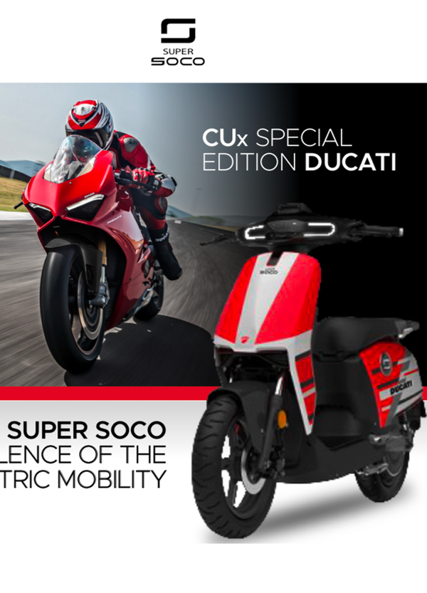 Super Soco lancia il CUx Special Edition Ducati