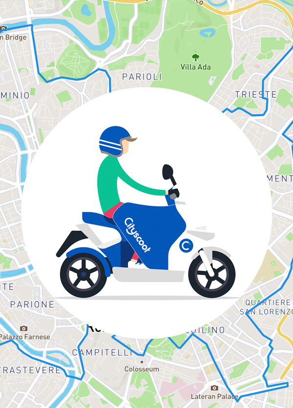 Lo scooter sharing Cityscoot pronto a invadere Roma