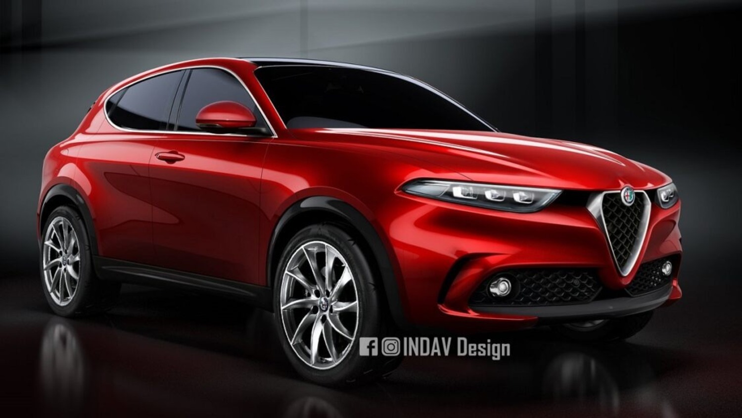 Alfa Romeo Tonale, il rendering della versione di produzione