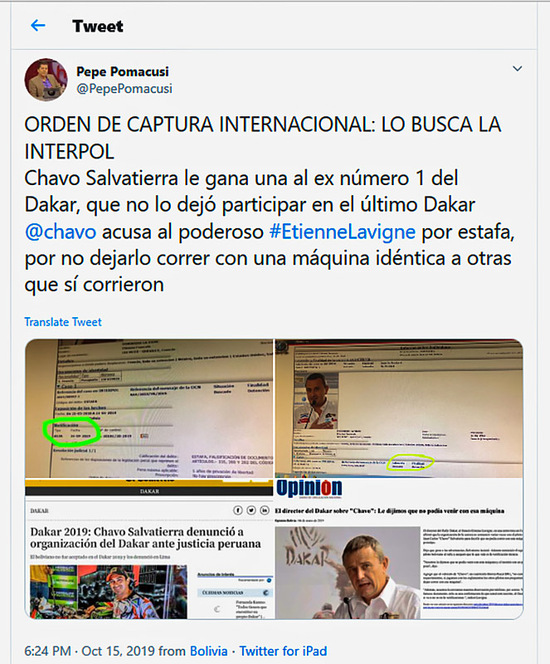 Dakar 2019-Salvatierra. Non è finita qui. Lavigne “ricercato”? Dakar 2019-Salvatierra. Non è finita qui. Lavigne “ricercato”?