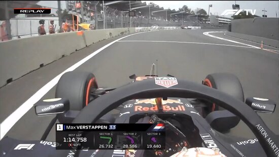 L'on-board di Verstappen a fine Q3. Foto: F1