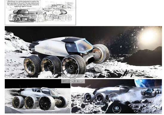 Lexus immagina la mobilità sulla Luna con una serie di veicoli Lexus immagina la mobilità sulla Luna con una serie di veicoli