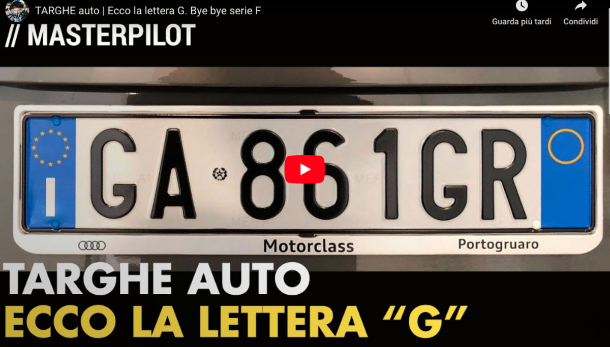 Targhe auto che lettera siamo
