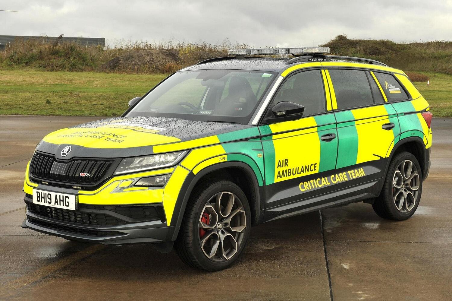 Skoda Kodiaq RS: supporto all'eliambulanza in UK