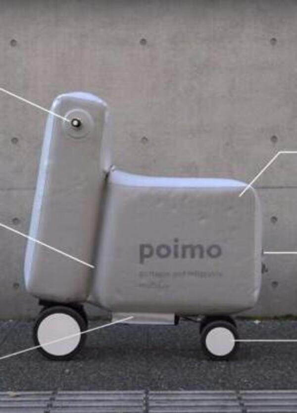 Poimo, lo scooter elettrico... gonfiabile