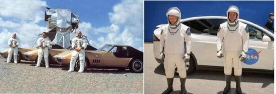Corvette sta a Tesla come Apollo sta a Crew Dragon: il cambiamento nelle auto degli astronauti Corvette sta a Tesla come Apollo sta a Crew Dragon: il cambiamento nelle auto degli astronauti