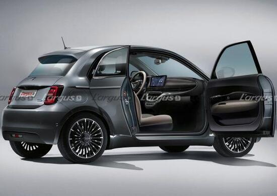 Fiat 500 Trepiuno, arriva l'elettrica con la terza portiera (controvento) Fiat 500 Trepiuno, arriva l'elettrica con la terza portiera (controvento)