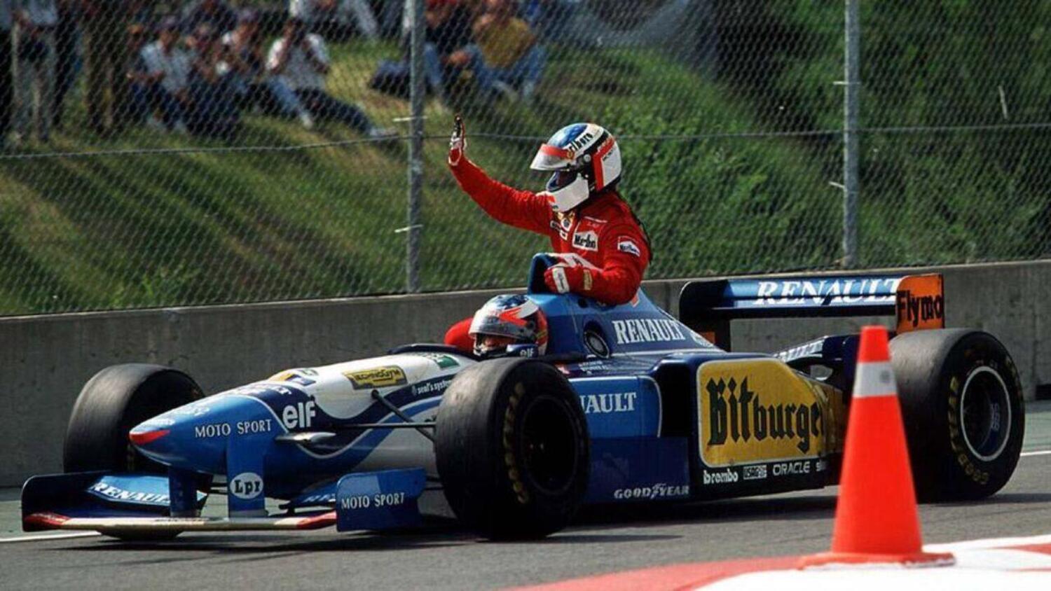 Jean Alesi Michael Schumacher GP Canada 1995