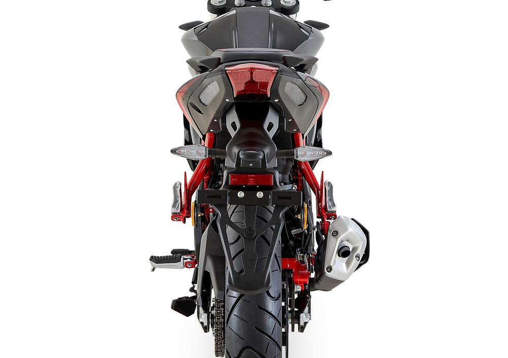 TVCIGOQ Kennzeichenhalter Für Benelli BN 125 - Aluminium Mit LED Licht