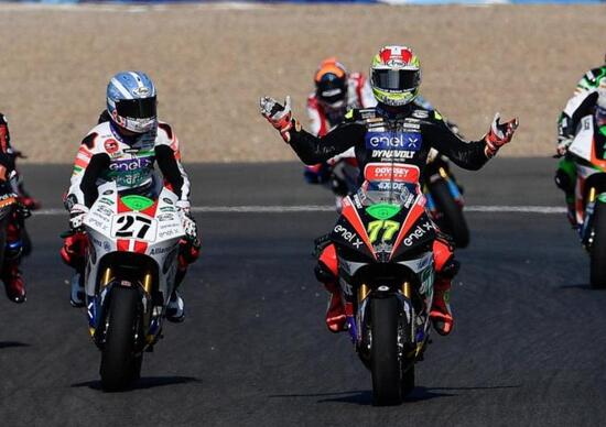 MotoE. Dominique Aegerter vince il GP di Andalusia a Jerez MotoE. Dominique Aegerter vince il GP di Andalusia a Jerez