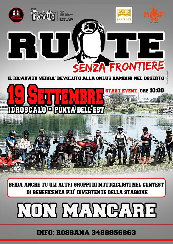 Ruote senza frontiere, sabato 19 all'Idroscalo (MI) Ruote senza frontiere, sabato 19 all'Idroscalo (MI)
