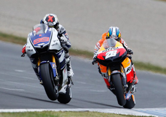 Lorenzo: Honda mostruosa in accelerazione Lorenzo: Honda mostruosa in accelerazione