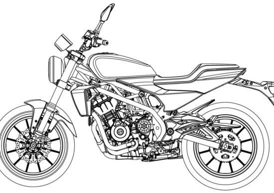 Harley-Davidson 338 R. In rete i disegni della bicilindrica per i mercati asiatici Harley-Davidson 338 R. In rete i disegni della bicilindrica per i mercati asiatici