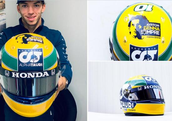 Gasly, a Imola il casco tributo a Senna: eccolo! Gasly, a Imola il casco tributo a Senna: eccolo!