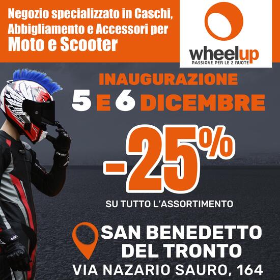 Wheelup apre un nuovo store a San Benedetto del Tronto Wheelup apre un nuovo store a San Benedetto del Tronto