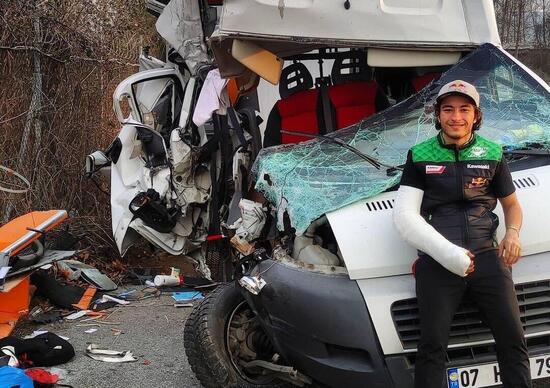 Can Oncu. Spaventoso incidente, ma solo poche ferite Can Oncu. Spaventoso incidente, ma solo poche ferite