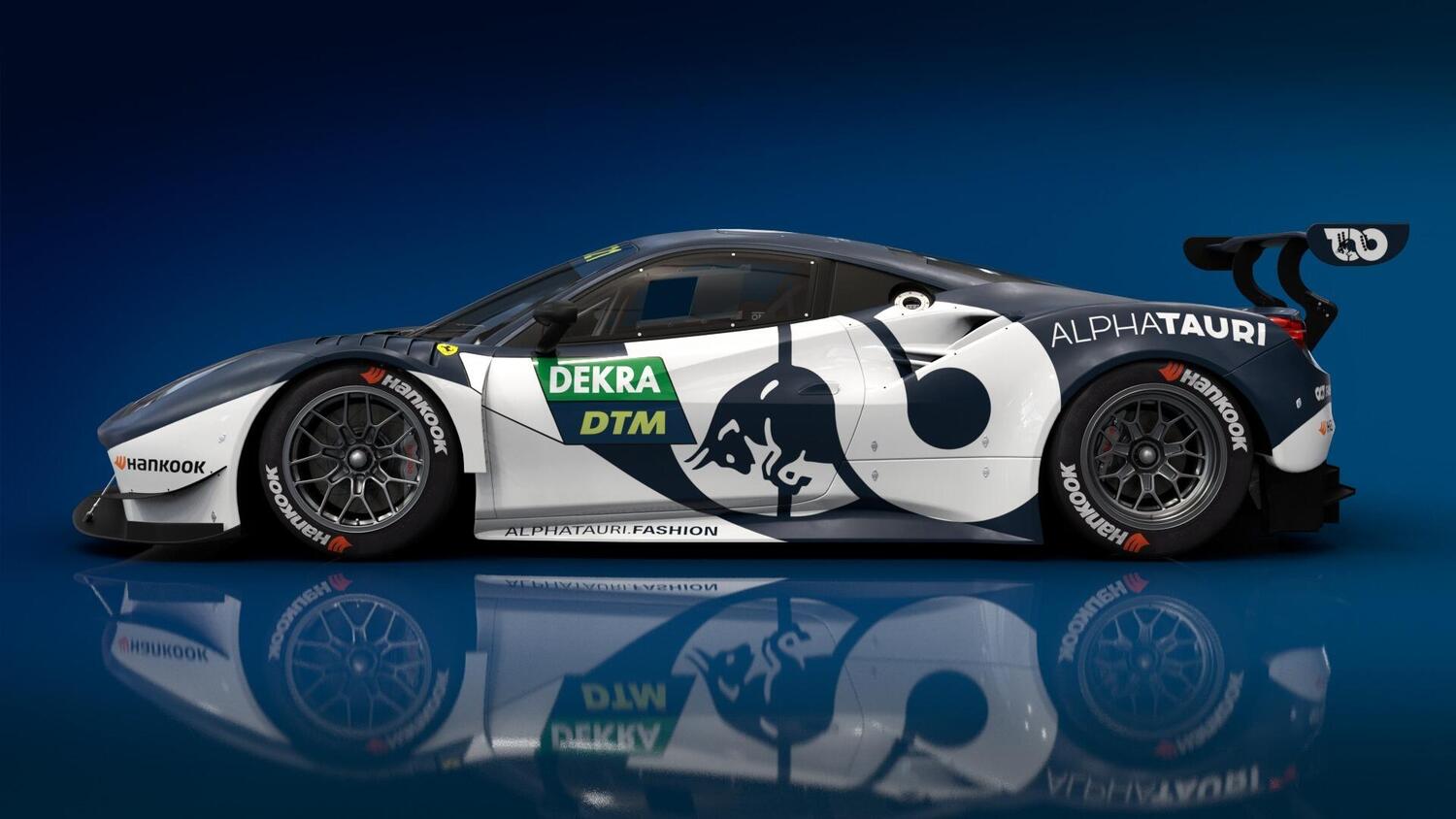 La Ferrari si veste dei colori dell'Alpha Tauri... nel DTM con Alexander Albon