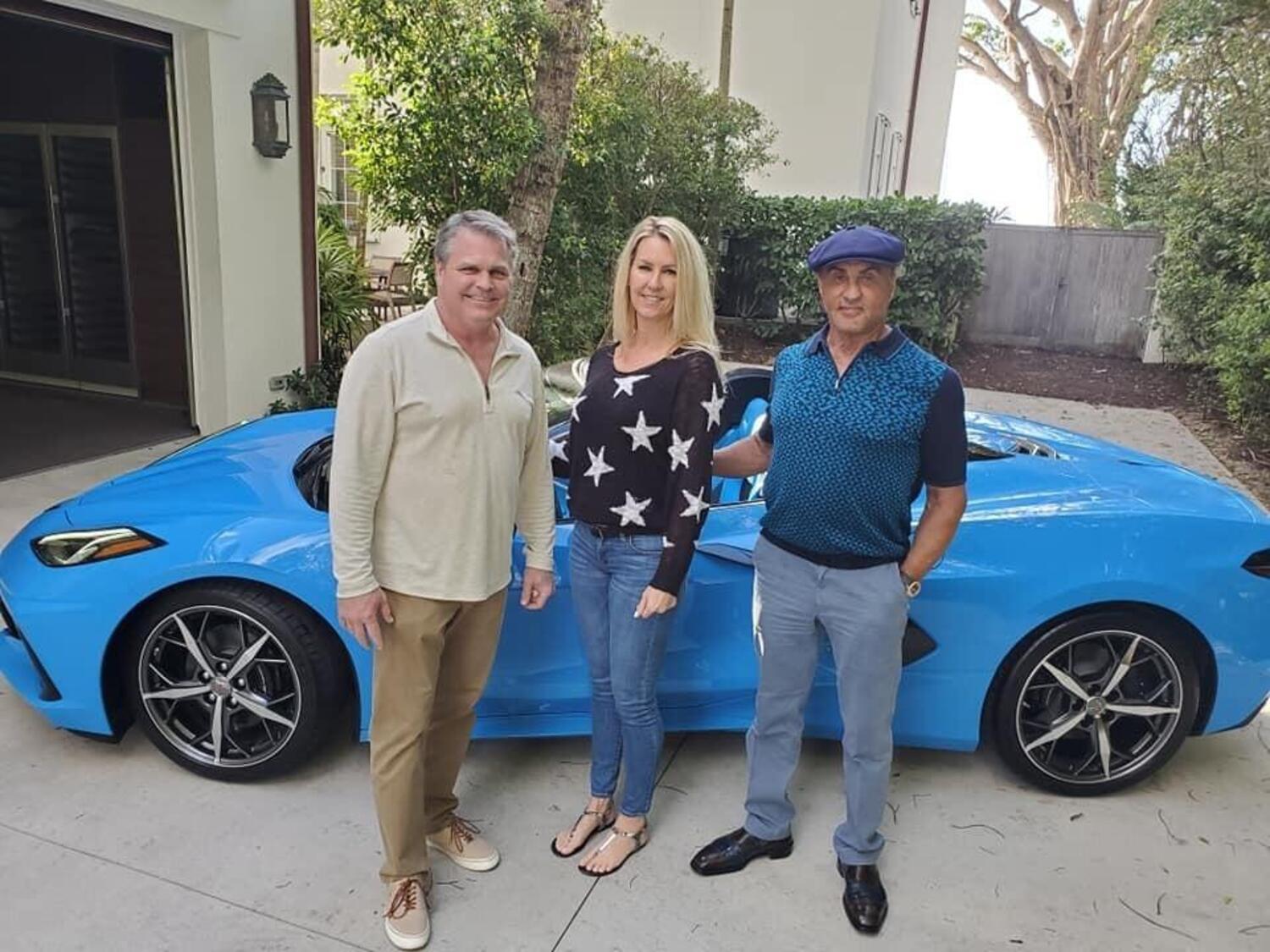 Una Corvette C8 Stingray per Sylvester Stallone