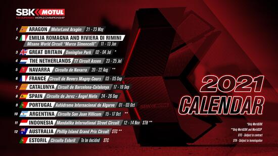 SBK 2021. Cambia ancora il calendario del mondiale Superbike SBK 2021. Cambia ancora il calendario del mondiale Superbike