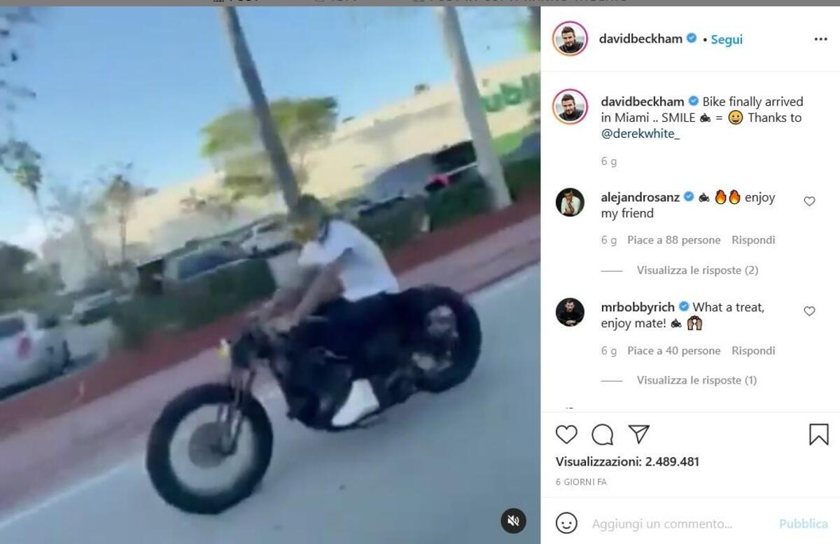 David Beckham S Harley Davidson On The Streets Of Miami Ruetir