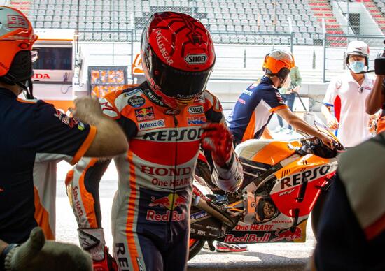 MotoGP. GP del Portogallo a Portimao. Marc Marquez: Potrei anche non finire la gara MotoGP. GP del Portogallo a Portimao. Marc Marquez: Potrei anche non finire la gara