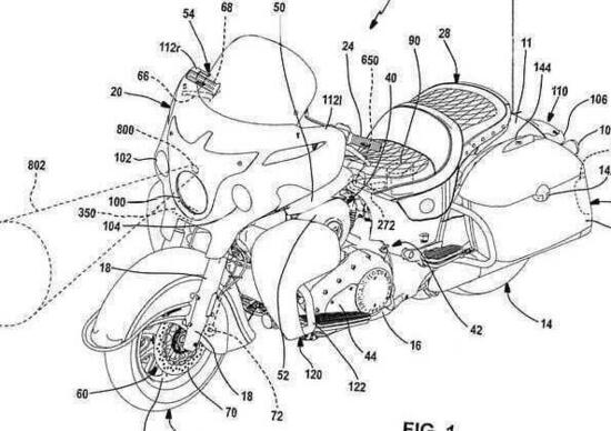 Indian Motorcycle brevetta radar e telecamere Indian Motorcycle brevetta radar e telecamere