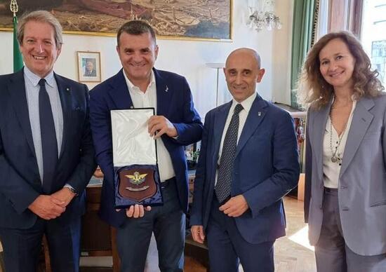 Il presidente FMI Copioli incontra Centinaio, il senatore amico dell'enduro Il presidente FMI Copioli incontra Centinaio, il senatore amico dell'enduro