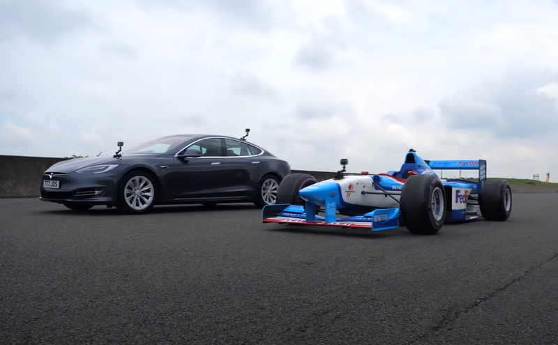 Download VIDEO Tesla vs Formula 1, la Benetton di Berger contro ...