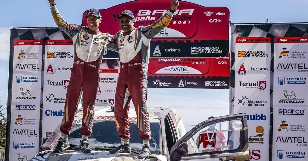 Mondiale C-C Baja. La Baja Aragon è di Al Attiyah, Toyota, e Barreda, Honda