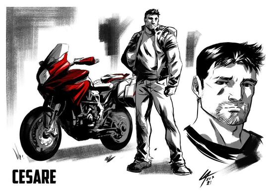 Le moto di MV Agusta protagoniste di un fumetto Le moto di MV Agusta protagoniste di un fumetto