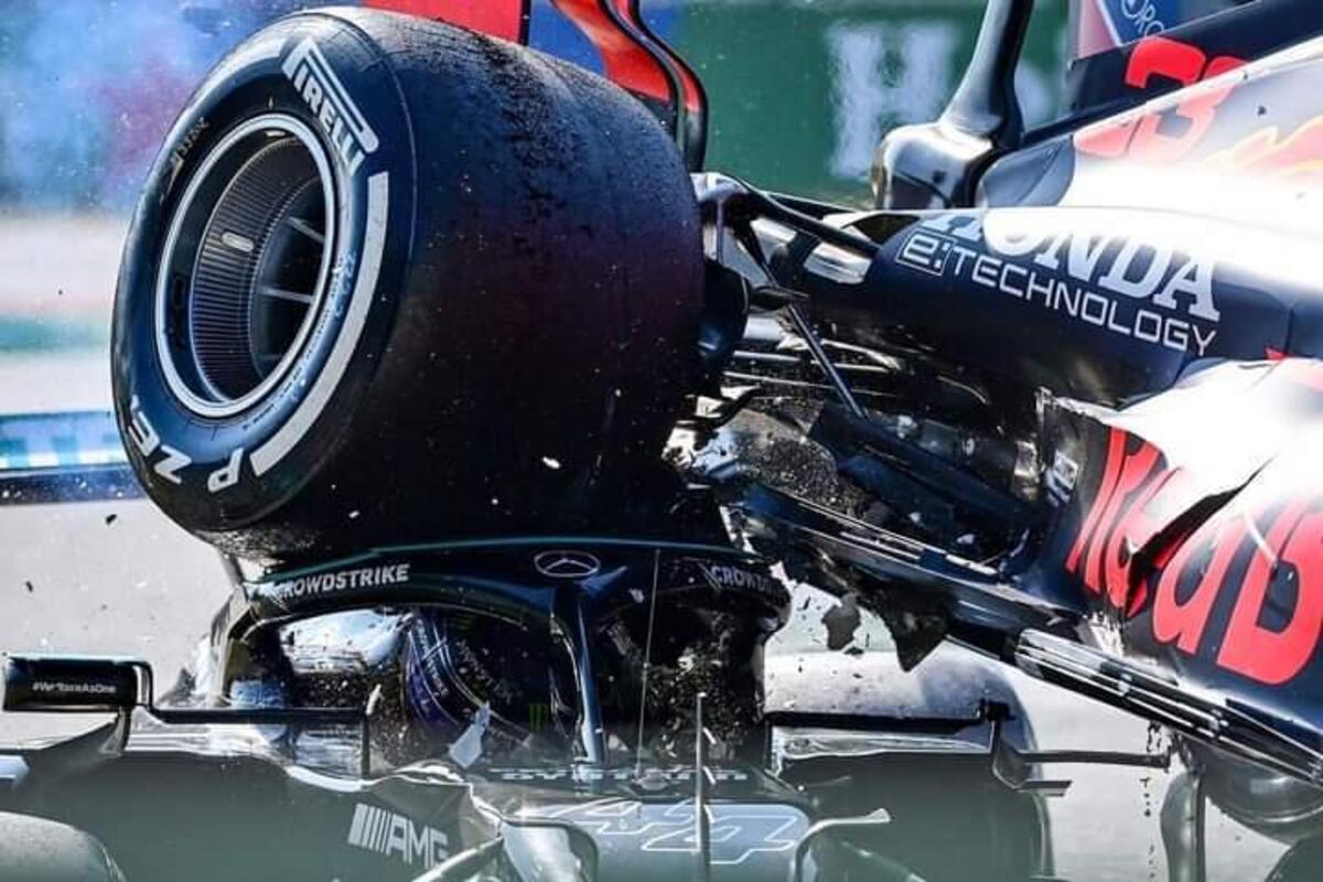 f1 gp italia 2021 incidente fra hamilton e verstappen video automoto it