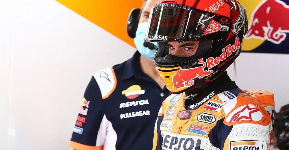 Temporali su Marc Marquez: è mistero sul casco dell'incidente che ha  causato la diplopia, anche se da Shoei - mowmag.com