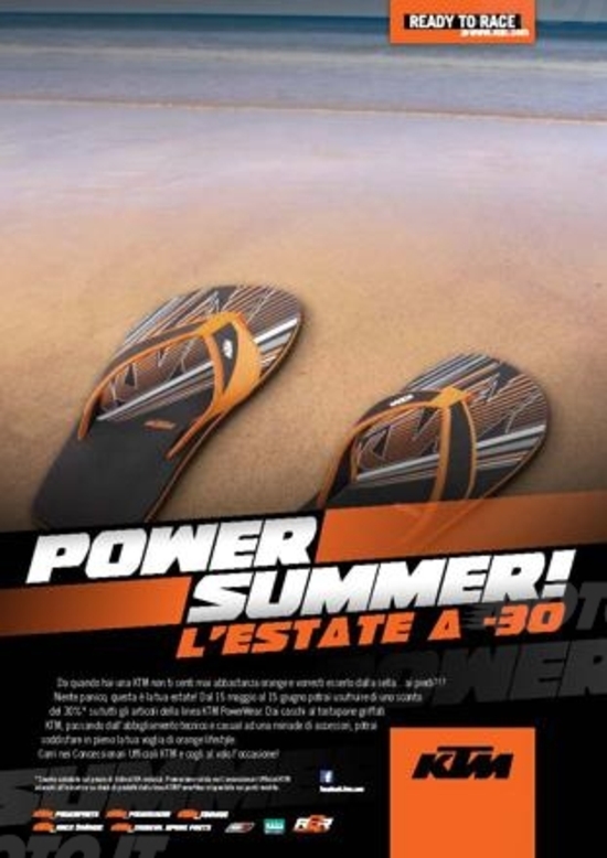 KTM lancia la campagna Power Summer 2014 KTM lancia la campagna Power Summer 2014