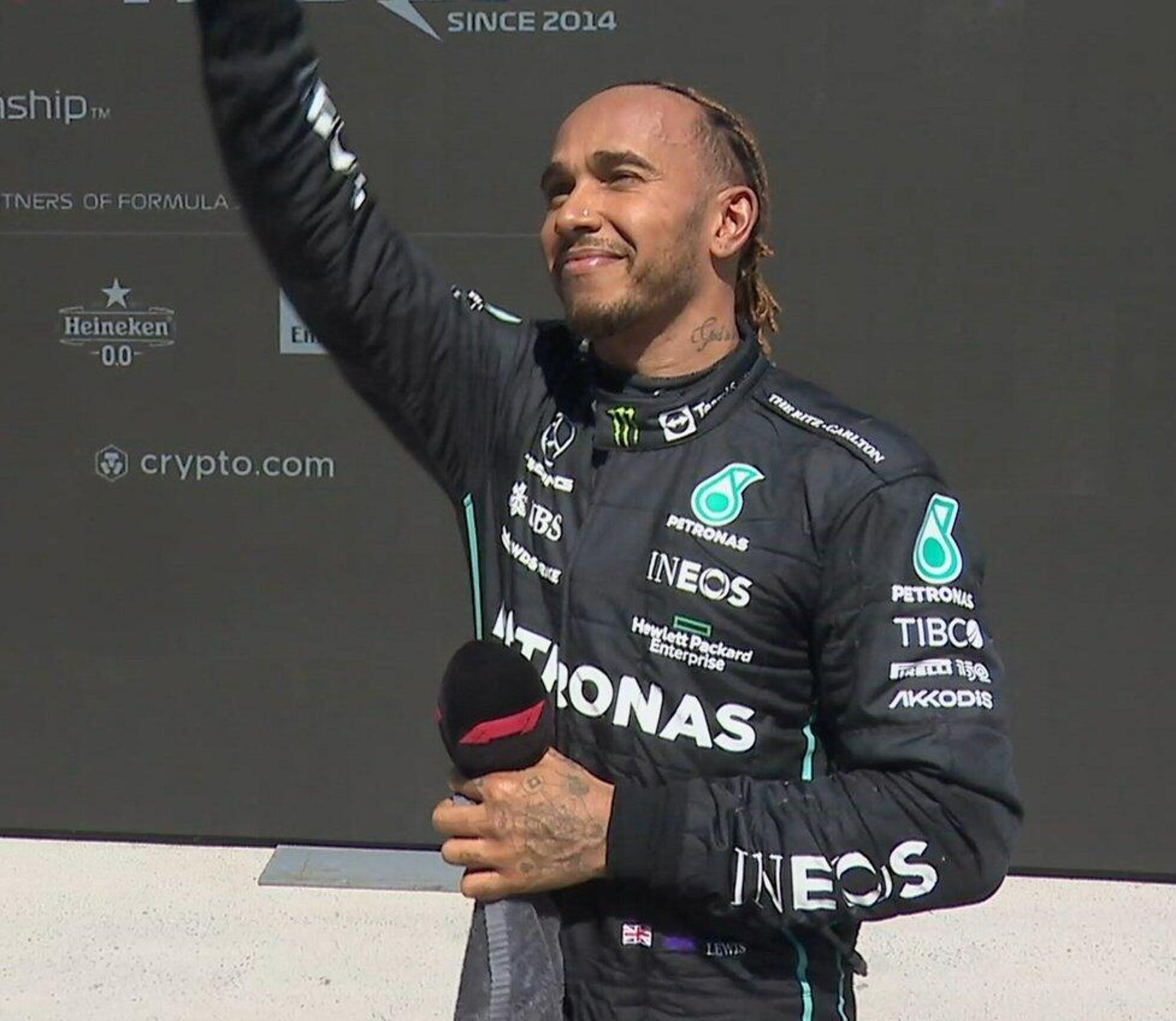 Lewis Hamilton dopo la gara di Montréal 2022