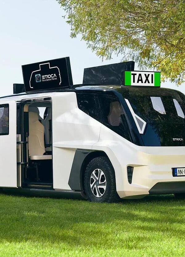Il Taxi elettrico Etioca debutta a Milano: multiservizio e condivso