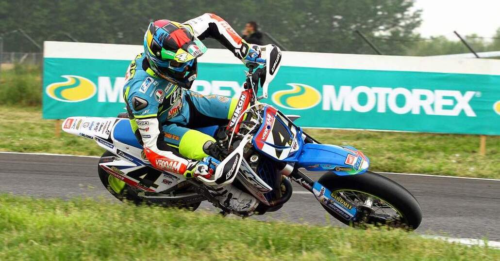 Supermoto. GP d’Italia a Ottobiano, vittoria di Chareyre