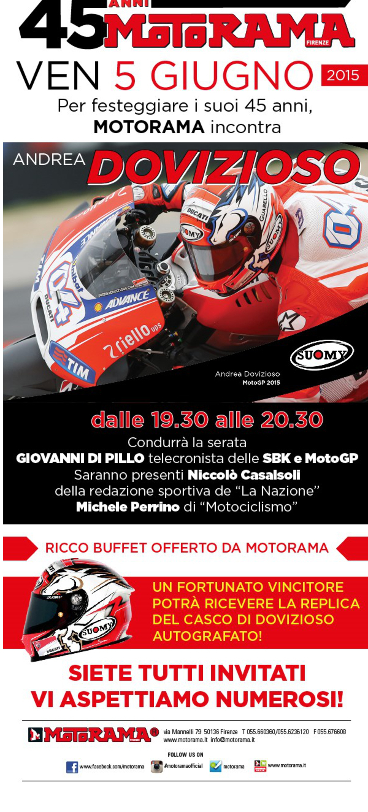 Andrea Dovizioso da Motorama a Firenze - News - Moto.it